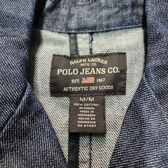 Ralph Lauren Polo Jeans Company Women's Denim Jacket Size M - Picture 3 of 10